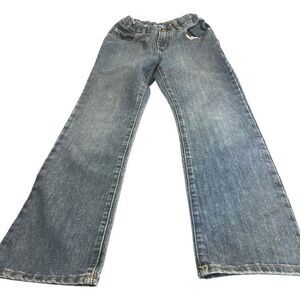 Kids Denim Jeans‎ Elastic Waist Flare Leg Pants Casual School Everyday